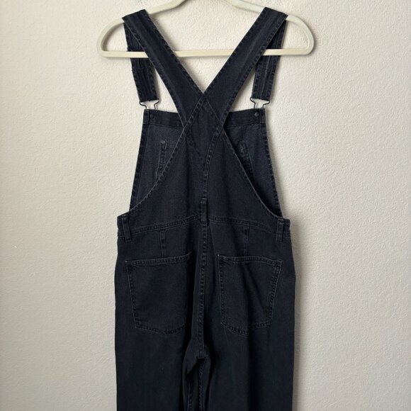 Free People Relaxed Ziggy Denim Overalls in Mineral Black - Picture 9 of 14
